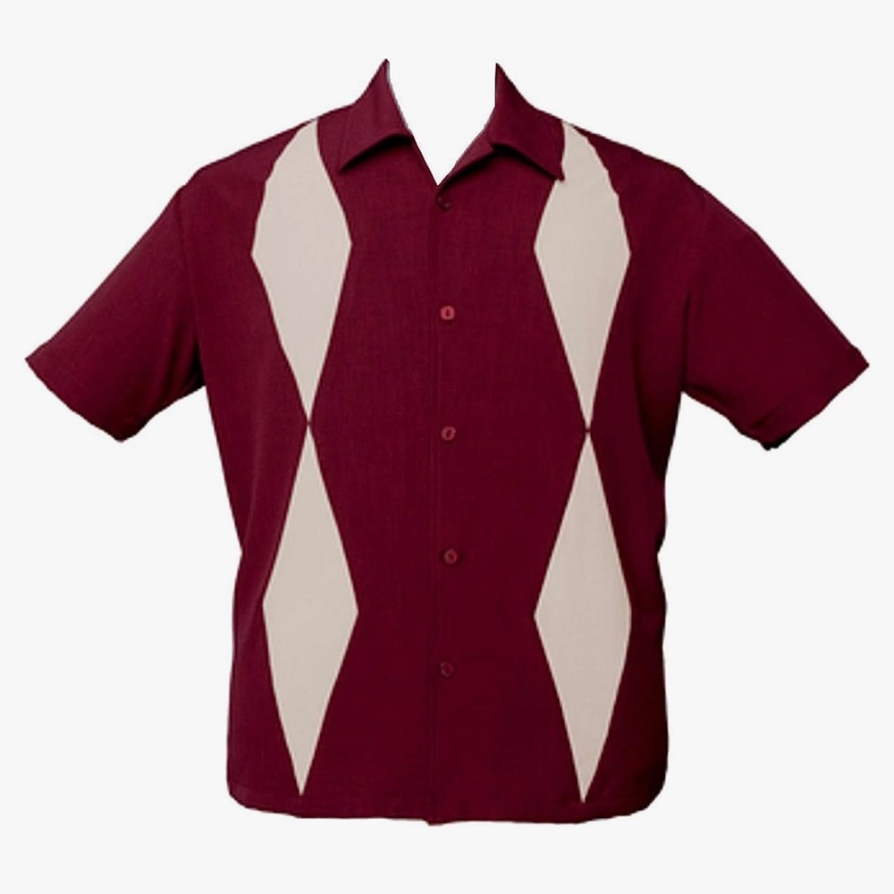 Steady men’s retro Diamond duo shirt